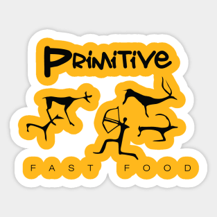 Primitive Fast Food Sticker